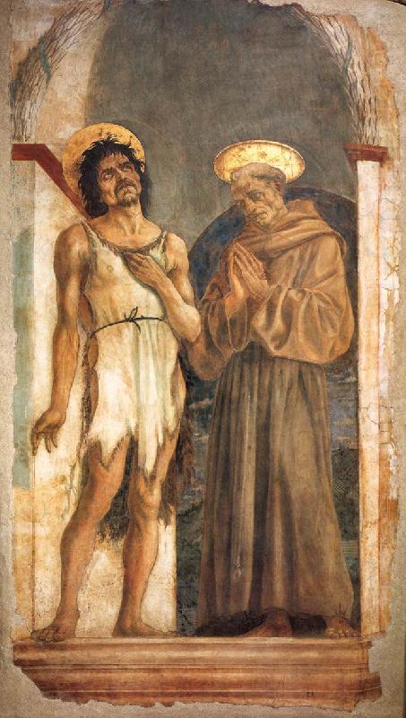 DOMENICO VENEZIANO St John the Baptist and St Francis sdn china oil painting image